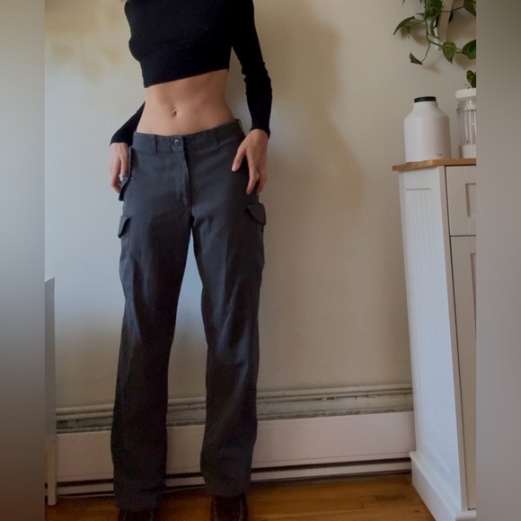 Grey Authentic Army Utility Cargo Pants – Y2K Military Workwear (Fits Small) - Picture 1 of 7